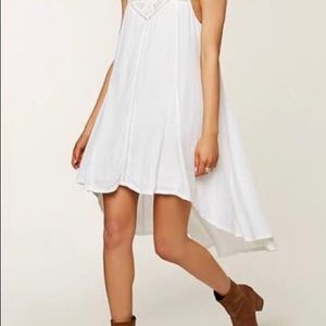 O’Neil White Hugh/low dress